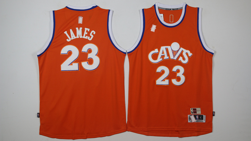 NBA Cleveland Cavaliers #23 James orange 2017 Jerseys